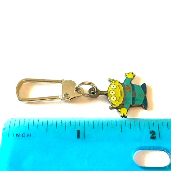 Vintage Disney Toy Story Little Green Men Zipper Pull Purse Charm Disneyana - Picture 6 of 7